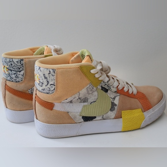 NIKE SB ZOOM BLAZER MID PREMIUM MELON TINT-CITRON TINT-WHITE SZ 5 [DM0859-800] - Picture 6 of 12